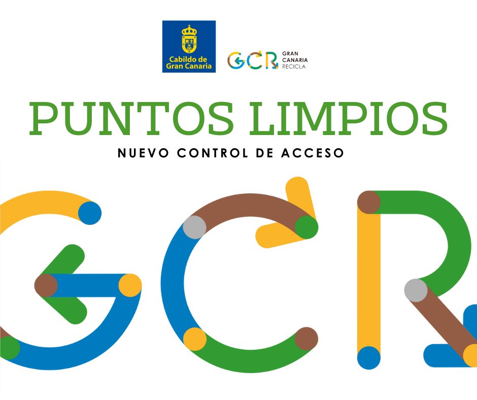 GC_Recicla's tweet photo. 📢A partir del 24/1, se empezará a solicitar datos a los usuarios del #PuntoLimpio de #Cardones (Arucas) con el nuevo sistema informático de control de accesos. Sucederá lo mismo con el Punto Limpio de #LaAldea a partir del 25/1. ¡Te recordamos en qué consiste este nuevo sistema! https://t.co/ZLCD3yYKXP