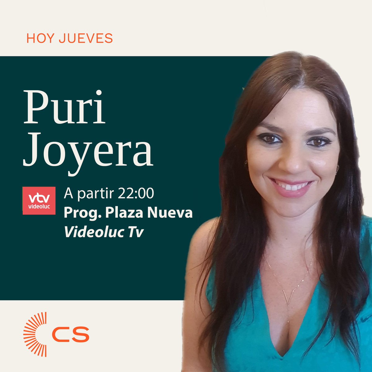 Cs_Lucena's tweet photo. Hoy nuestra compañera y colíder en la candidatura de Ciudadanos a la alcaldía de #Lucena Puri Joyera, estará a partir de las 22:00 en el programa de televisión Plaza Nueva de VTV Videoluc. 

📆Hoy Jueves 19
⏰22:00
📺 @VIDEOLUCTV https://t.co/iuHsRGlqZQ