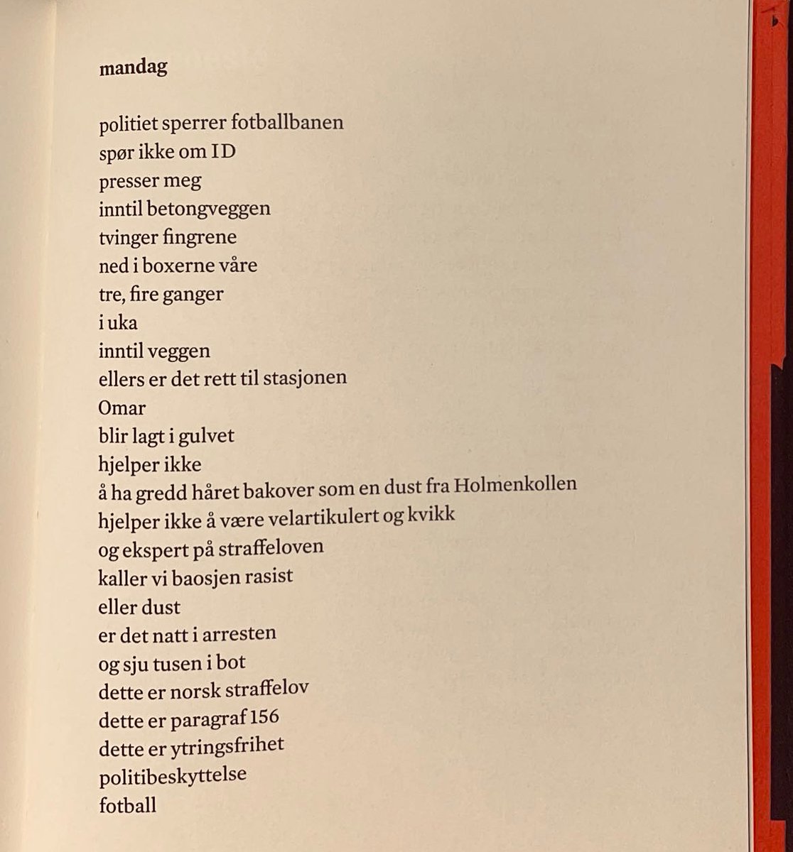 Et tredje opplag av «Bjørnholt vgs» er på vei 🥳

shop.flammeforlag.no/products/bjorn…

Her er et dikt fra Sergios perspektiv som illustrerer viktigheten av kvitteringsordningen.