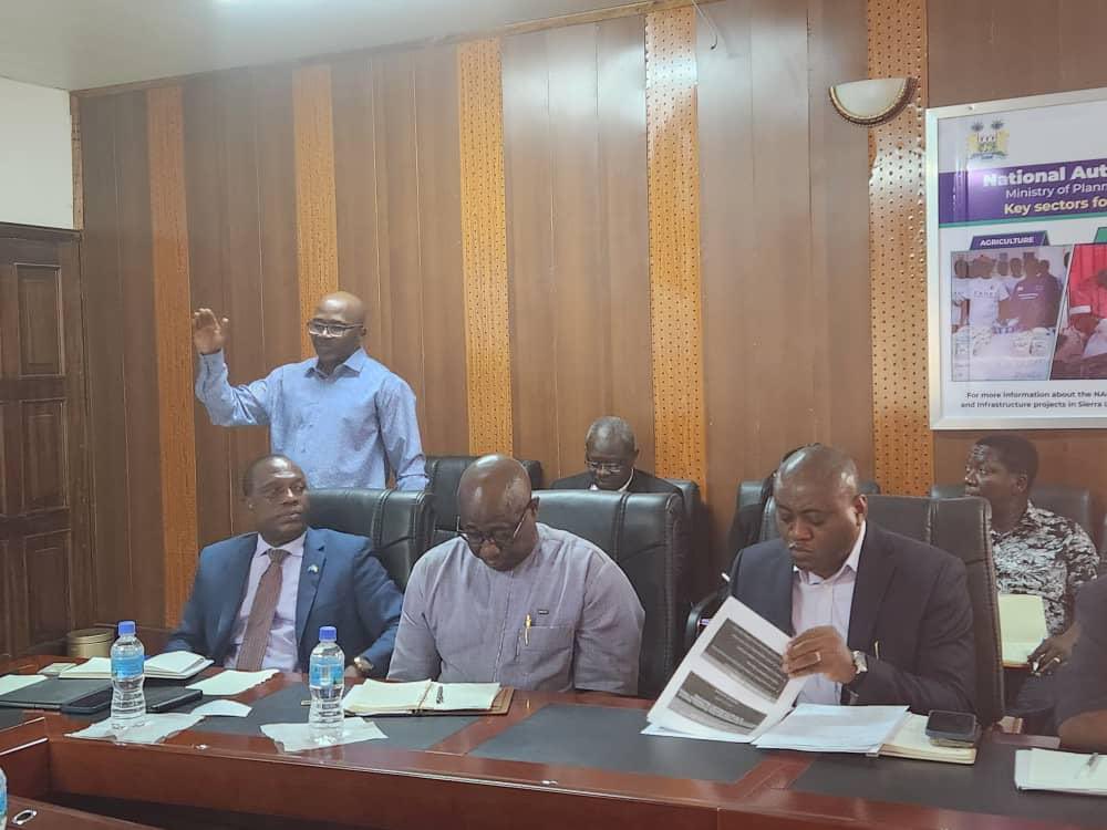 AmbroseJames12's tweet photo. Today with Minister &Deputy #MoPED and colleagues, we met reps from #EUSierraLeone, and #EUHQ. We explored the possibility of potential budget support package linked to implementation of the new Multi Indicative Programme (MIP). GOSL- EU cooperation @FrancisKaiKai2 #NAOSL https://t.co/ceFA6MyqsL