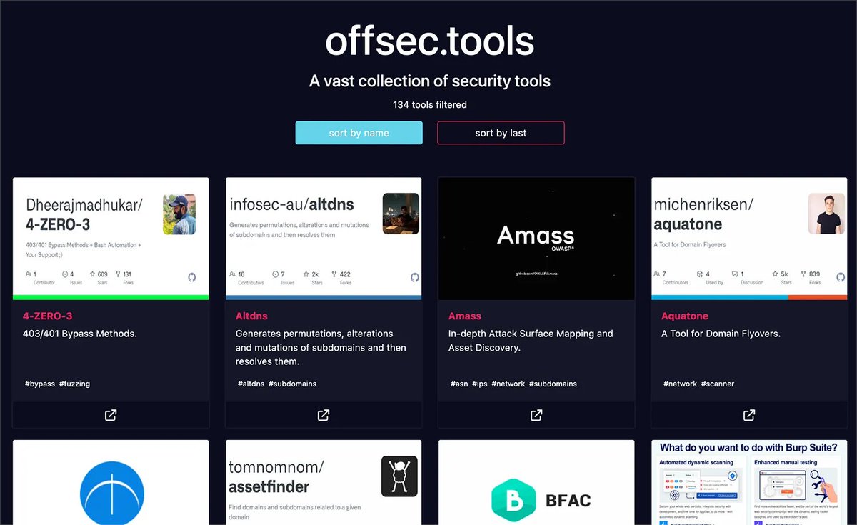 CyberWarship's tweet photo. "A vast collection of security tools !"

#redteam #infosec #pentest
https://t.co/A7iA7wninA https://t.co/SScq32ZcQw https://t.co/3eIatoiD6d