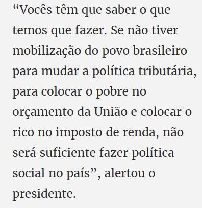 CUT_Brasil's tweet photo. Sobre o IR, Lula ressalta “muita briga, muito convencimento no Congresso Nacional e muita organização da sociedade” 👇🏾 https://t.co/Tzyargju6y