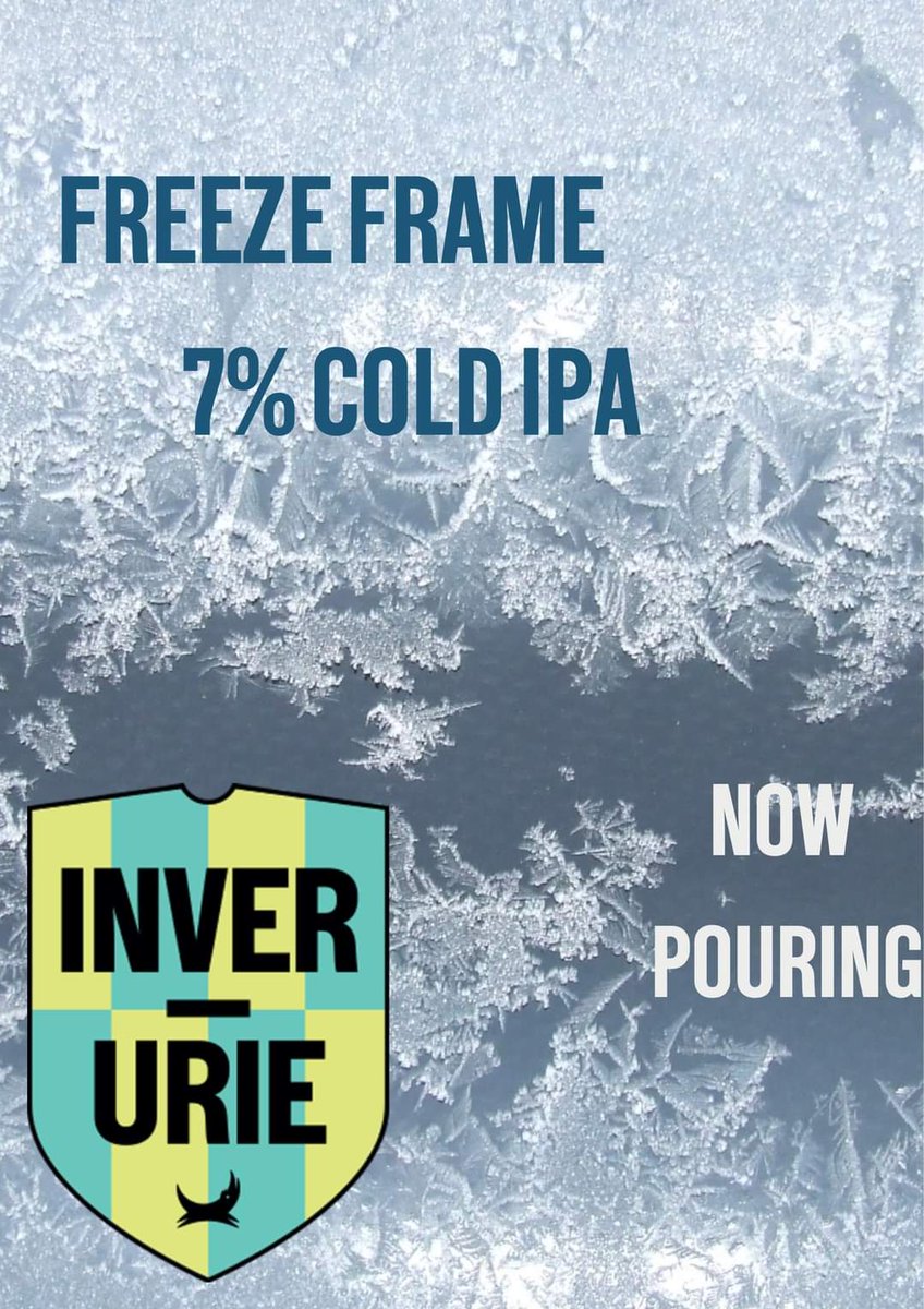 The second new beer launch of 2023 is here! 

A refreshing 7% Cold IPA - Freeze Frame!

Come get a sample of it before it thaws out!