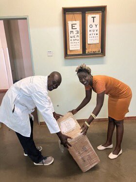 Kamoxy2's tweet photo. Thanks π @AttoGladys and Mzee #Augustine for receiving Eye π Equipments meant for #Matany Hospital. https://t.co/1Z2gwvZX1f