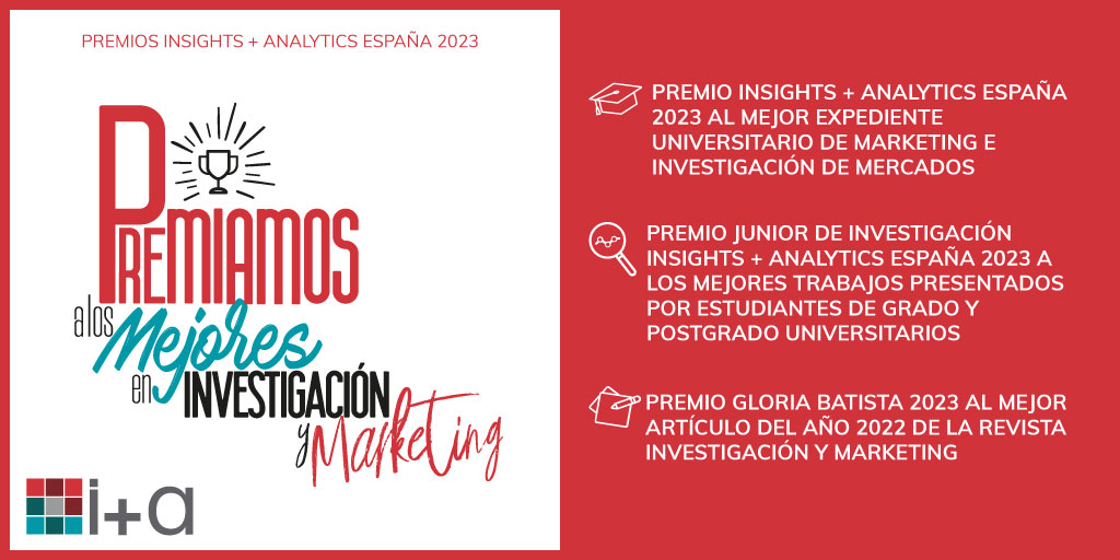 Ya están aquí los tradicionales premios otorgados por Insights + Analytics que reconocen la labor de los profesionales del sector y acercan el market research al entorno académico. Estos son los premios (hilo):