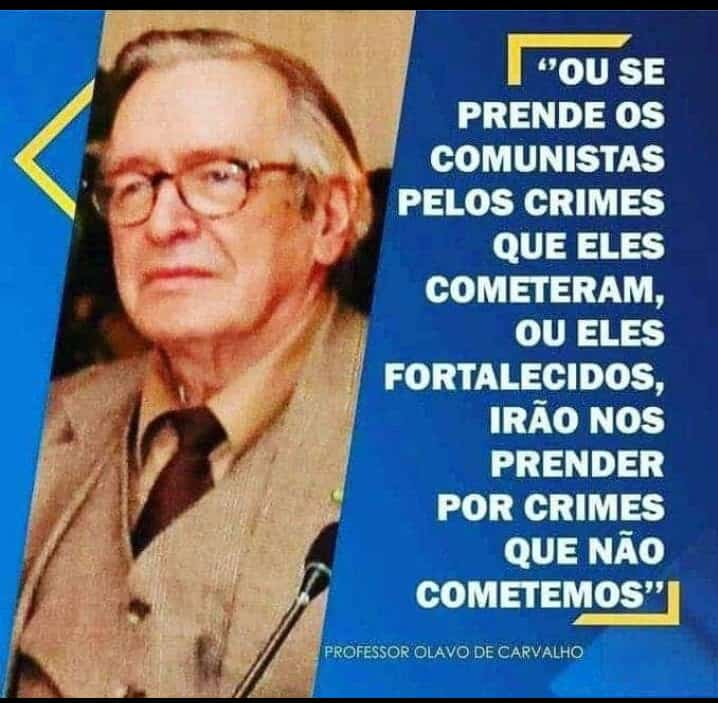 Eu nunca fui e não sou Olavete, mas ele falou uma grande verdade