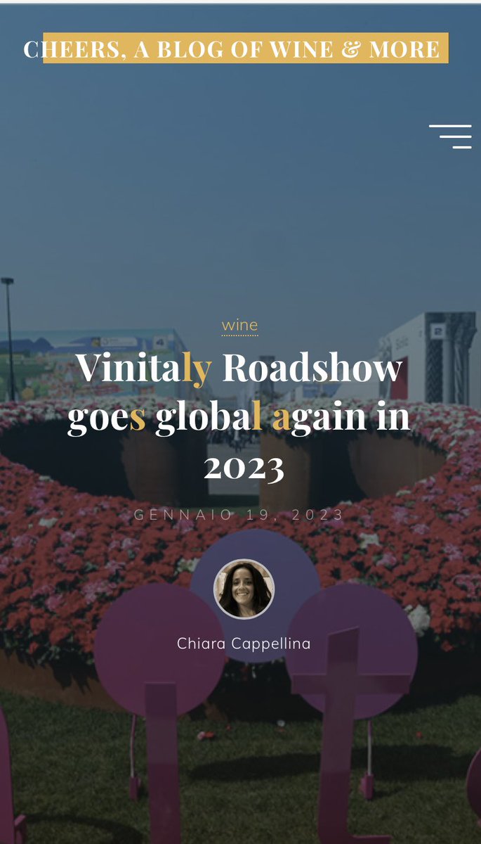 Italian #wine &amp; #Vinitaly go global again in 2023 thanks to a worldwide roadshow to be held 19 January -23 February across 9 countries in 3 continents (Europe, Asia &amp; North America) to introduce the 55th edition of @VinitalyTasting scheduled 2-5 April 2023 bit.ly/3WmurRd