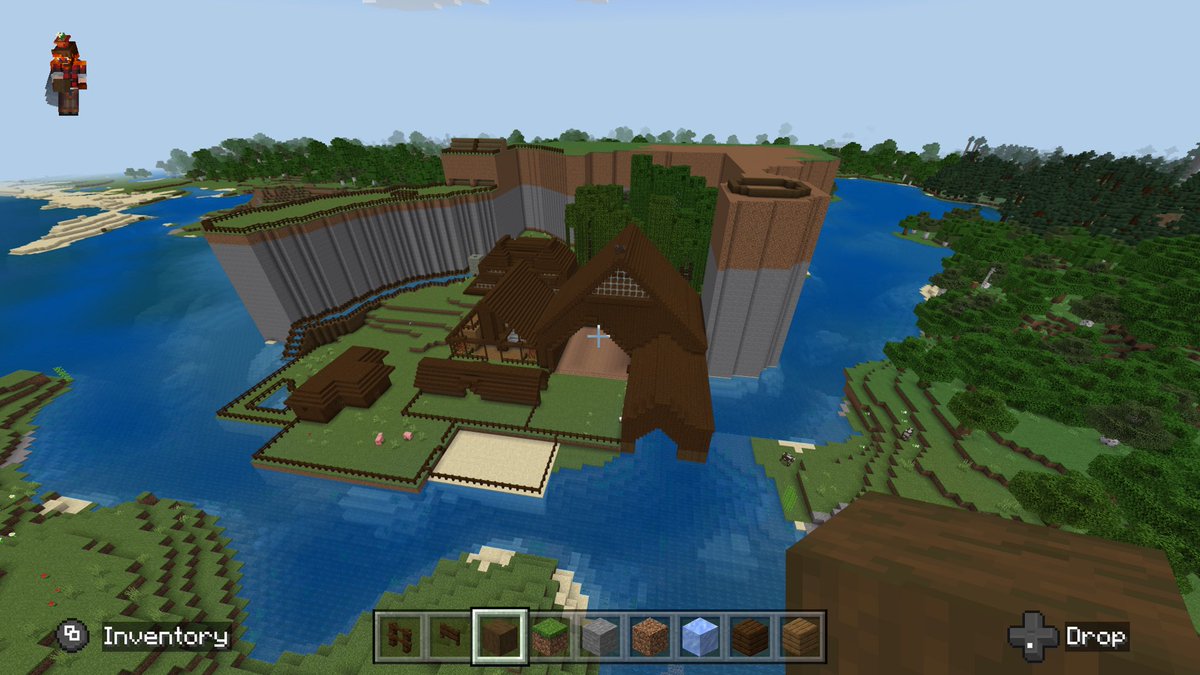 Benjami56521197's tweet photo. New #Update for my minecraft world/project finally finished the wall/ mountain will be building a whole lot of houses up there for villagers and for views and a tower.. Thoughts??? #Minecraft #minecraft #Minecraftbuilds #minecraftproject #xbox #Xbox #builds https://t.co/O3ojkWIILG