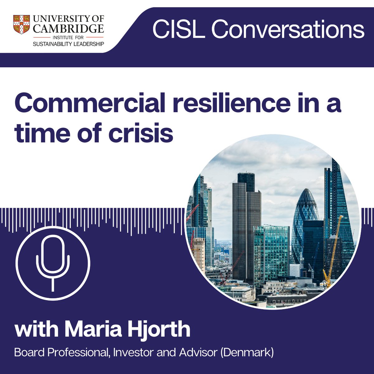 cisl_cambridge's tweet photo. 🎙️#FutureofBoards Ep 1 is out now.
Board professional, Maria Hjorth, discusses the changing role of boards at this moment of global crisis & the leadership needed to resolve dilemmas facing CEOs and executives
Listen now: https://t.co/ynDPLK5v0n @richardcalland https://t.co/x5TE9lwrlg