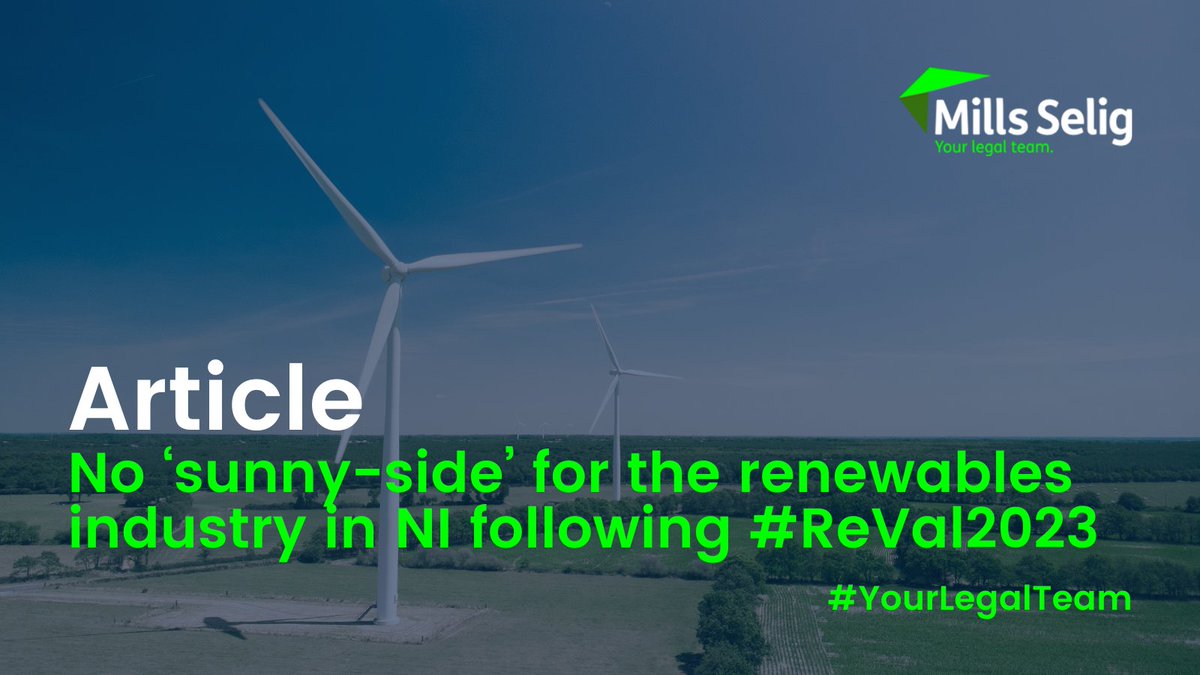 "It would be logical to think that we would be doing all we can in NI to encourage the development of greener, cheaper, renewable energy"

Anna-Marie McAlinden, Head of Climate &amp; Energy <a href="/mills_selig/">Mills Selig</a>

Read more: millsselig.com/no-sunny-side-…

#YourLegalTeam #Climate #Energy #ReVal2023