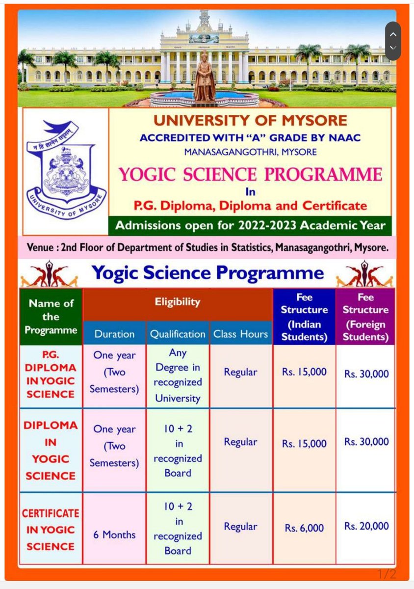 Yogic science program