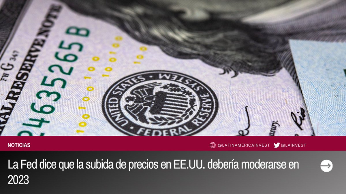 LAInvest's tweet photo. Los funcionarios de la Reserva Federal están considerando una mayor moderación en el ritmo de subidas de tipos a raíz de la ralentización de la inflación estadounidense 

https://t.co/JzQLyKqbJ1 https://t.co/ccVDAe3P2M