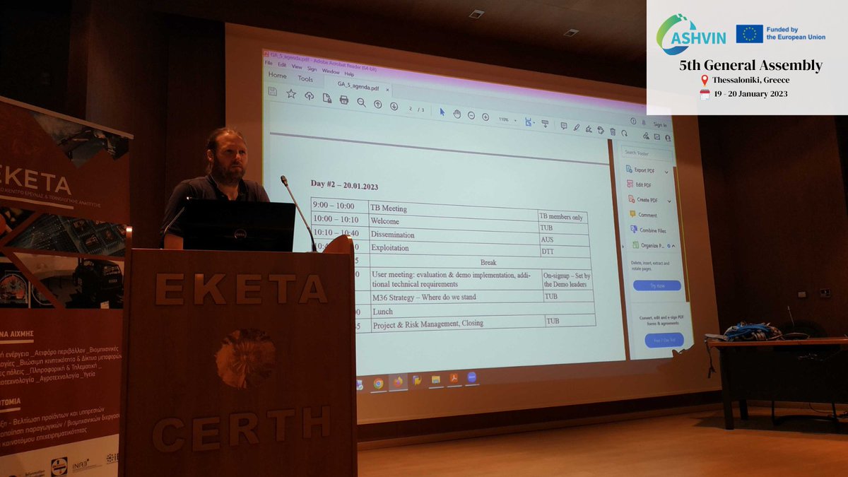 AshvinH2020's tweet image. Project Coordinator #TimoHartmann opens the discussion of the #ASHVINTools platform &amp;amp; future users.

🗣"We need to continue to improve &amp;amp; adapt our platform to our end-users. This is key to achieving our KPIs &amp;amp; make our edge technology a valuable tool." 

@CERTHellas #DigitalTwins