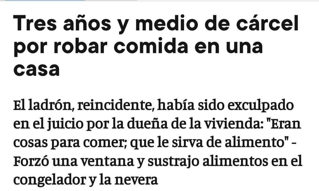 CristianBilba12's tweet photo. Diría sin miedo a equivocarme que el común de los mortales no entendemos cómo es posible que nuestra justicia esté hecha de tal modo que alguien pueda ser condenado más tiempo por robar comida que por violar, amenazar y golpear durante 7 años a una niña.

¡Es demencial! https://t.co/HSqLNWwqGt