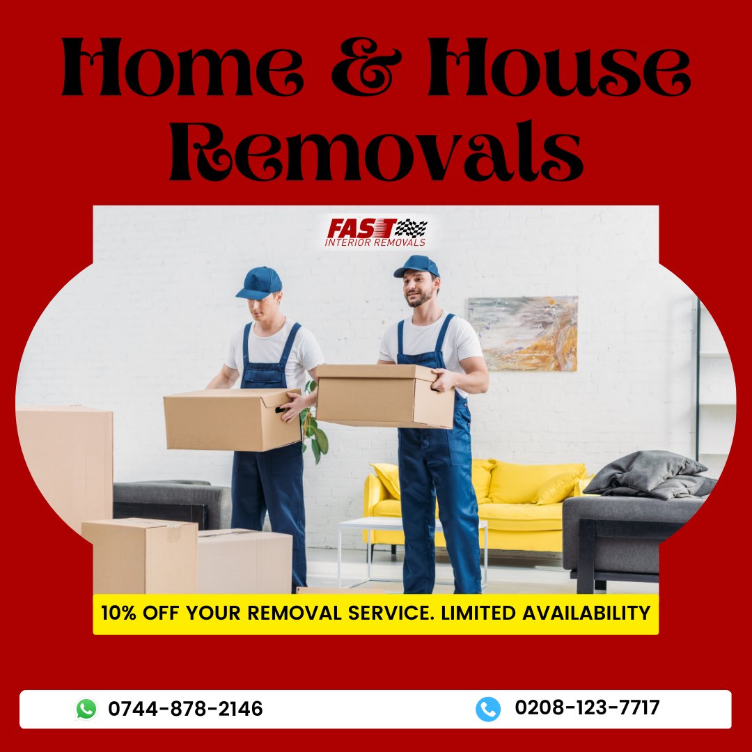 Fast Interior Removals can help facilitate every facet of your move, whether you are moving locally, nationally or overseas. We handle all aspects of relocation tailoring our service to meet your individual needs.

👉 fastinteriorremovals.co.uk
📞 0208 123 7717
