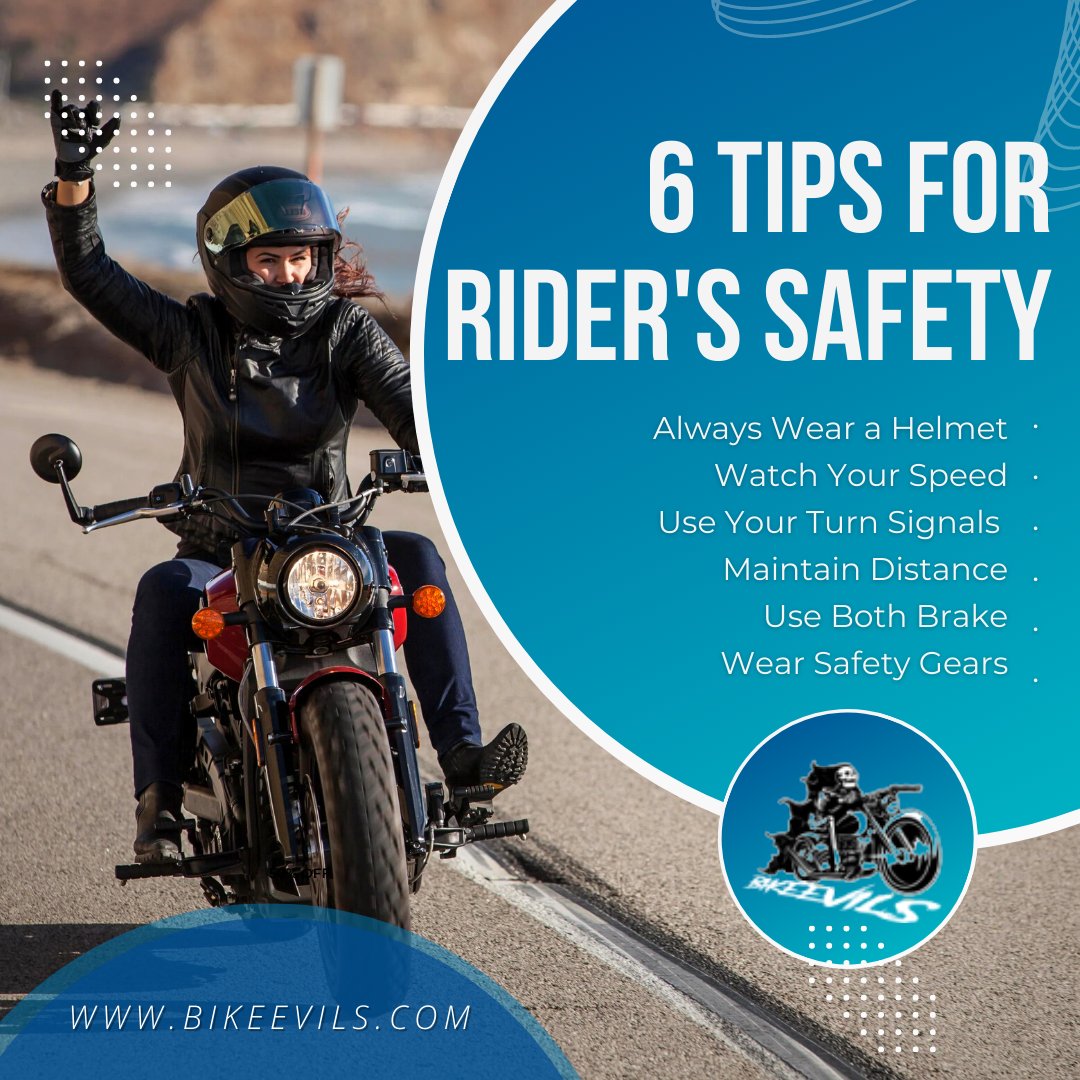 bikeevils's tweet photo. Rider safety is essential to a great riding experience! To help you stay safe out there, check out these 6 Tips For Riders Safety Read At Bike Evils. 
Checkout https://t.co/JMiDIC3mGd!
.
.
#bikeevils  #bikersofinstagram #bikesafety #riders #saferider #roadtrip #knowledgeable https://t.co/nS2ELGF2Hl