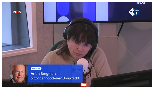 Prof. Arjan Bregman geeft in het Radio 1 Journaal van vanochtend zijn mening over de plannen van minister Hugo de Jonge om de bezwaarmogelijkheden in te perken.

Luister met deze link naar zijn reactie: bit.ly/npo1_bregman

#omgevingswet #bezwaar #beroep