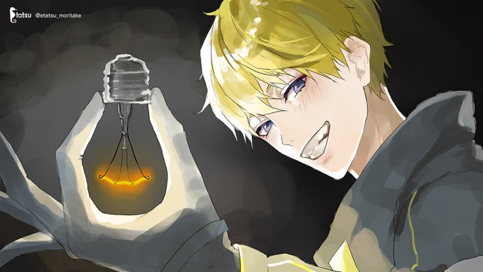 #サムネが横になったから横画面の絵貼ろう絵描きも見たらやる#Briskart 電球サ兄ぃ 