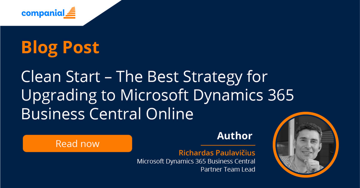 TrueCompanial's tweet image. Based on his experience, Richardas Paulavičius covers the different #D365BC upgrade options, their pros and cons, and why Clean Start upgrades are becoming increasingly popular in his most recent blog.

Check it out now → bit.ly/3IV0tAJ

 #msdyn365 #msdynfo