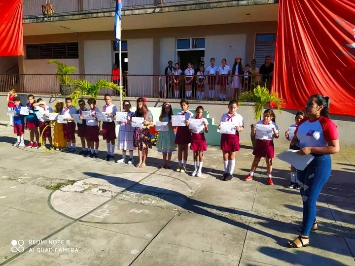 JuvenilClara's tweet photo. Agradecemos al colectivo de la ENU: Fabio Fuentes por su grata acogida y colaboración, para la fundación de 4 clubes patrióticos "Amigos de Martí"🤝🏻🇨🇺.
Aprovechando este espacio de homenaje al Apóstol quedó convocada la edición 47 del Seminario Juvenil de Estudios Martianos ✒️📜. https://t.co/w3yfDHEy8w