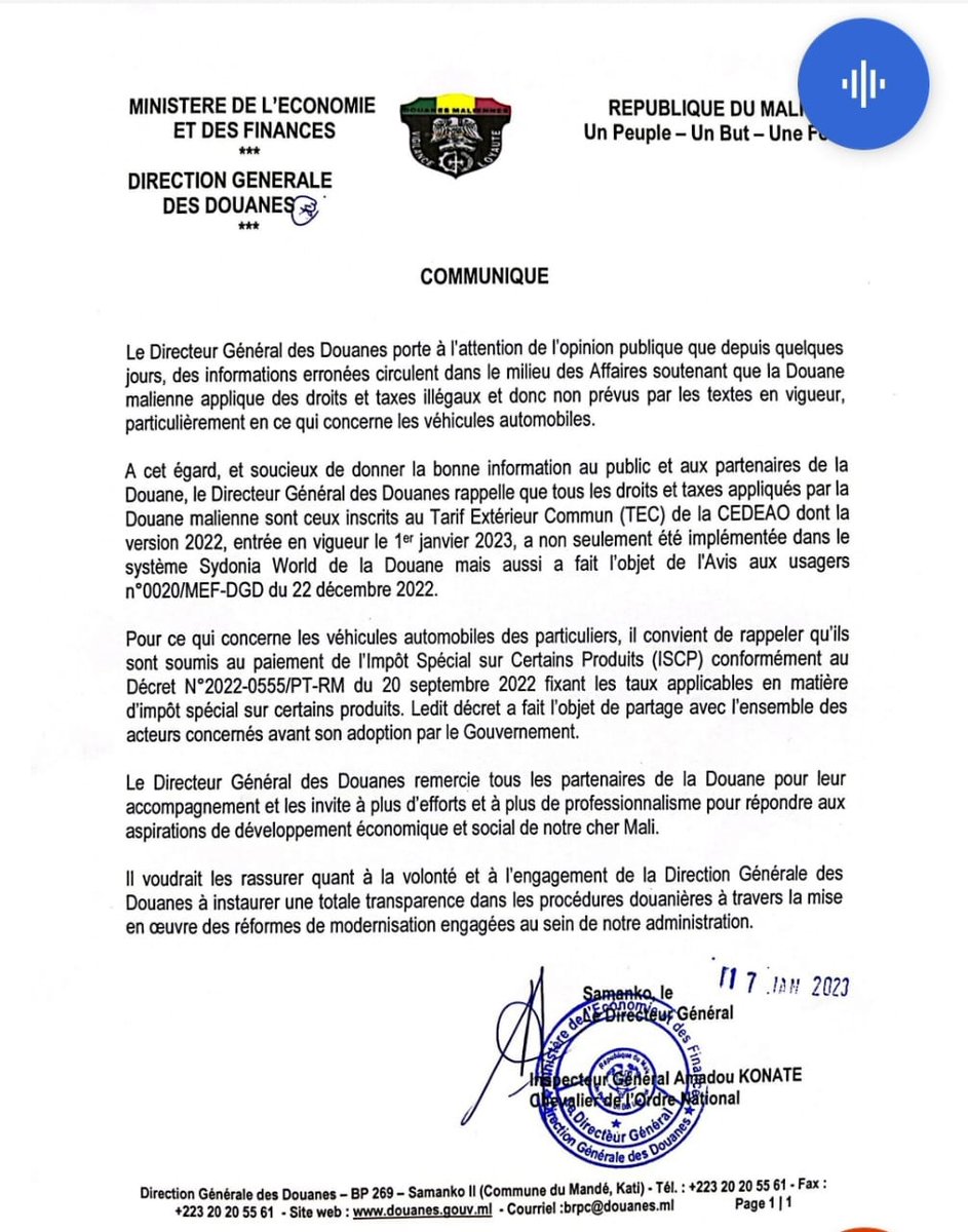 AgendaMali's tweet image. Le Peuple Malien a demande 1 ETAT FORT &amp;amp; SOUVERAIN sur son territoire national! Si tu peux payer 80 millions pour 1 V8 alors tu peux payer 20 millions 2 taxe douaniere. 
#GenerationAssimi #Assume