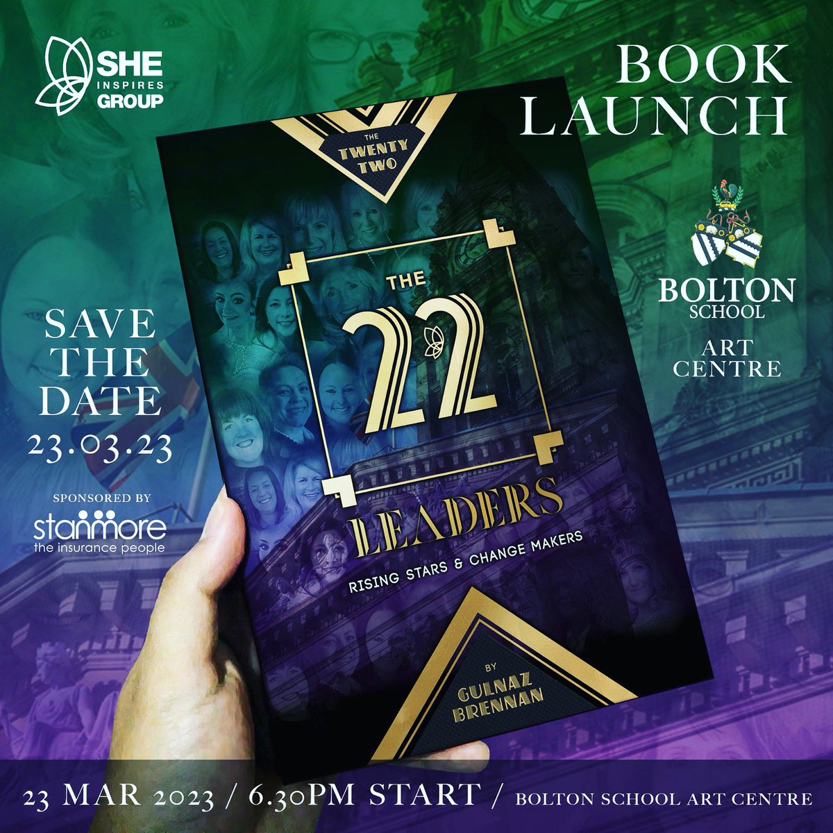 It’s a reassuring fact that the incredible women featured in this book have risen to the challenge of supporting so many people struggling with the very worst times of their lives.  They are our changemakers and our rising stars.
 
#BookLaunch #datefordiary
23rd MAR
#sheinspires