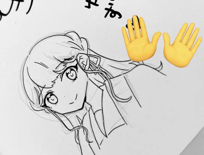 全部ではないですが
こんな感じで頭身高い方絵柄で書いてるものもあります📚
(これは消しゴムかける前) 