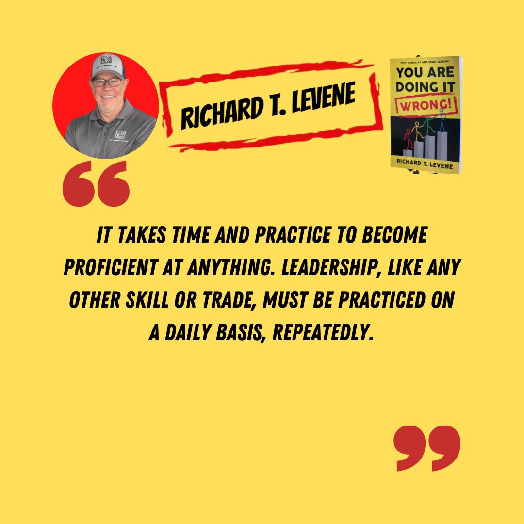 Leadership is a skill. Learning it takes time and practice. You can’t be “good” at something overnight. The same applies to leadership—its difficult to be a good leader right away, but you should never stop practicing.

#leadershipdevelopment #author #managertoleader