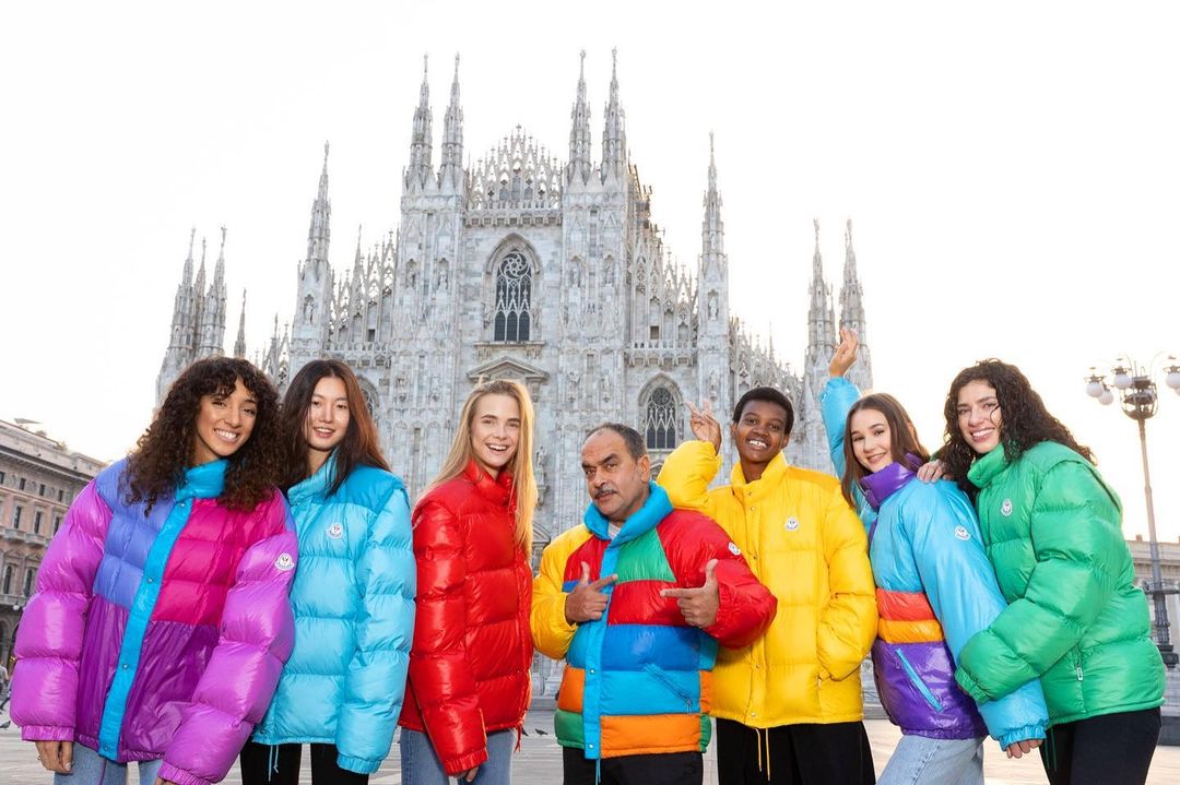 FROM KWANDEBELE TO THE WORLD <a href="/Moncler/">Moncler</a> CALENDAR 2023 MILAN ITALY DUOMO 🇮🇹❤️