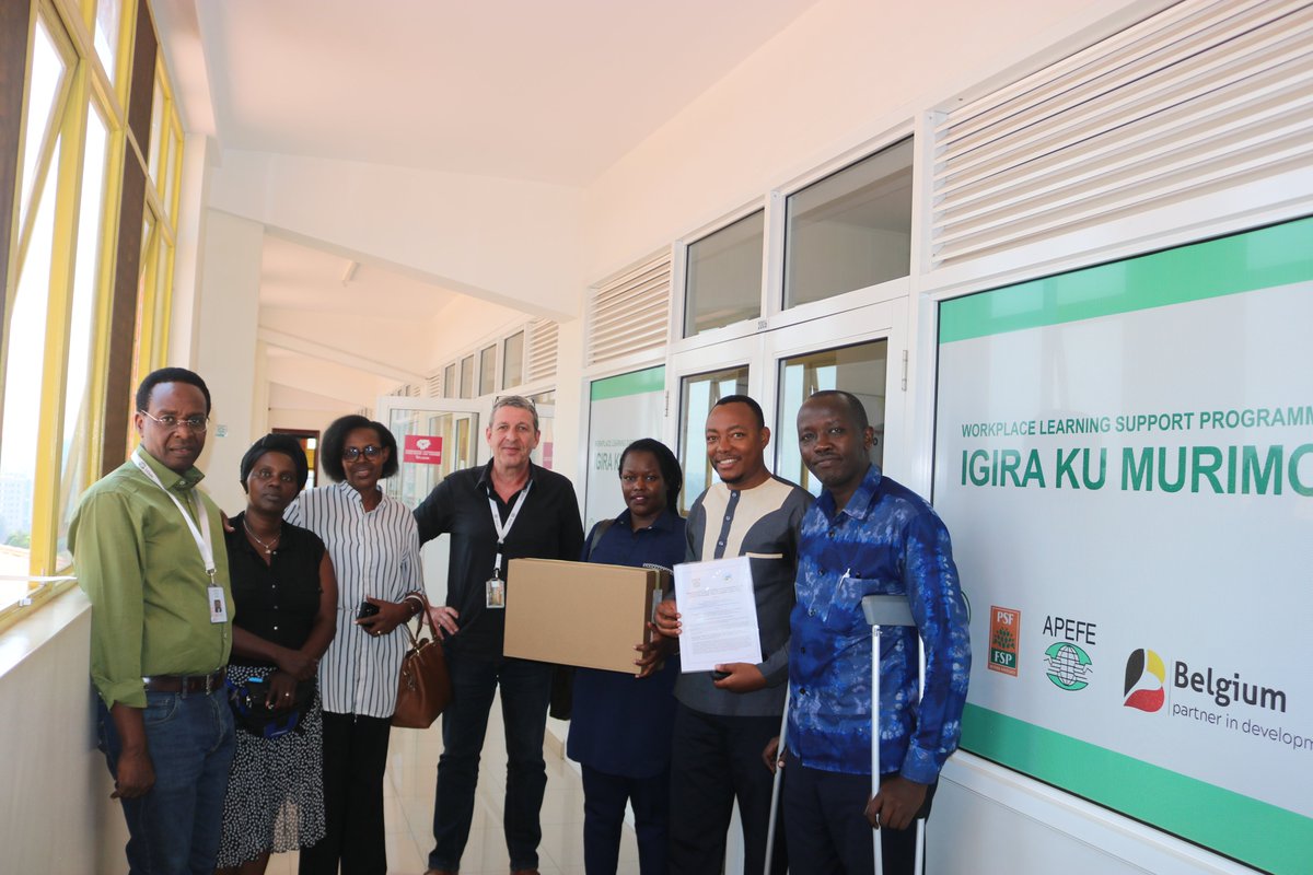 ApefeRwanda's tweet photo. Today, the Igira Ku Murimo Uhange Akazi program hosted the Chairperson and Board members of the Association of Professional Tailors to sign a Memorandum of Understanding between APEFE Rwanda and the Association. https://t.co/rtfziYGkhV