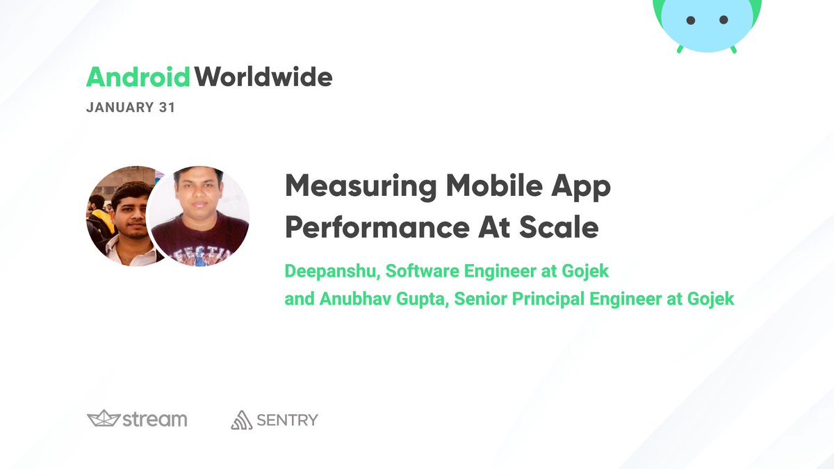 𝗕𝘂𝗶𝗹𝗱 𝗶𝘁 𝗮𝗻𝗱 𝘁𝗵𝗲𝘆'𝗹𝗹 𝗰𝗼𝗺𝗲, 𝗯𝘂𝘁 𝘄𝗵𝗼'𝗹𝗹 𝗺𝗲𝗮𝘀𝘂𝗿𝗲?

Kicking off our upcoming event are <a href="/deep1743/">Deepanshu</a> and Anubhav, exploring how you can measure your app's performance when those numbers start going off the charts.

Register 👉 bit.ly/aww_jan23