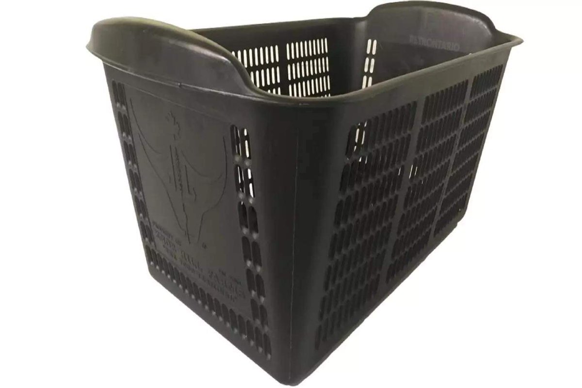 Major grocery stores need to have a unified basket program like knob hill farms had. Add a refundable $2 deposit for each basket to your bill at checkout rather than the paper bags or reusable bags.