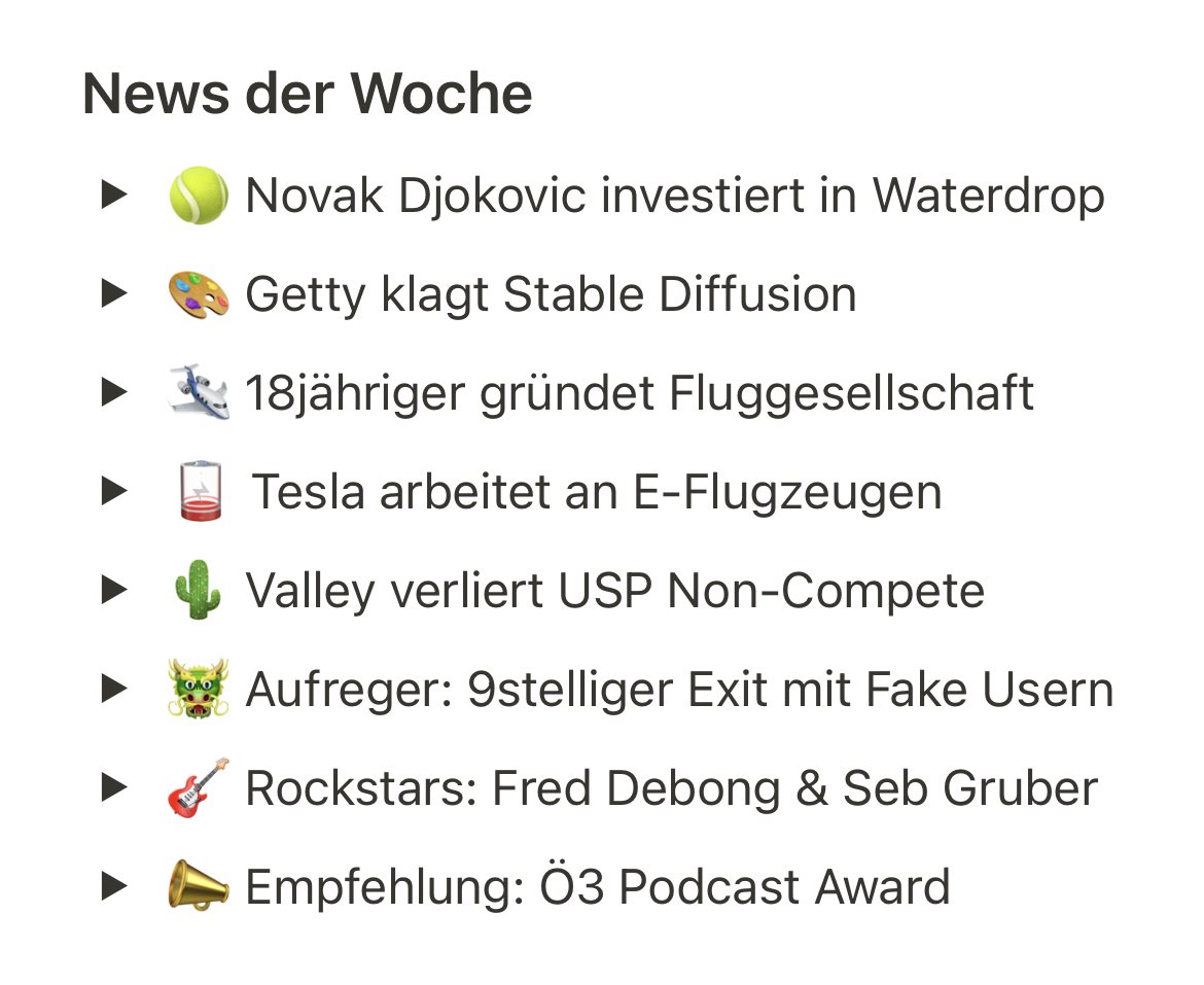 Markus Raunig (@markusraunig) on Twitter photo Von Investments mit Benefits über Urheber der künstlichen Intelligenz bis hin zu Exits mit gefälschten Usern - die <a href="/future_weekly/">Future Weekly Podcast</a> News der Woche kommen mit richtig viel Diskussionsstoff. <a href="/drink_waterdrop/">waterdrop®</a>, <a href="/fdebong/">Fredrik Debong</a>, @hihealth_de Von Investments mit Benefits über Urheber der künstlichen Intelligenz bis hin zu Exits mit gefälschten Usern - die <a href="/future_weekly/">Future Weekly Podcast</a> News der Woche kommen mit richtig viel Diskussionsstoff. <a href="/drink_waterdrop/">waterdrop®</a>, <a href="/fdebong/">Fredrik Debong</a>, @hihealth_de