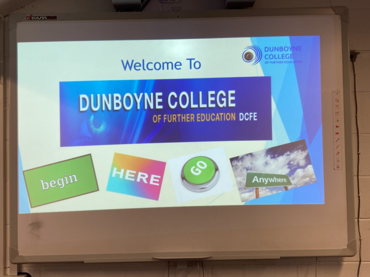 GuidanceCs's tweet photo. Thank you to the @DunboyneCollege team for speaking to our 6th years students @HartstownCS about the huge array of courses available to them and the progression routes. #futureoptions #collegepathways #FET #Leavingcert2023 https://t.co/ZvSEkS0unu