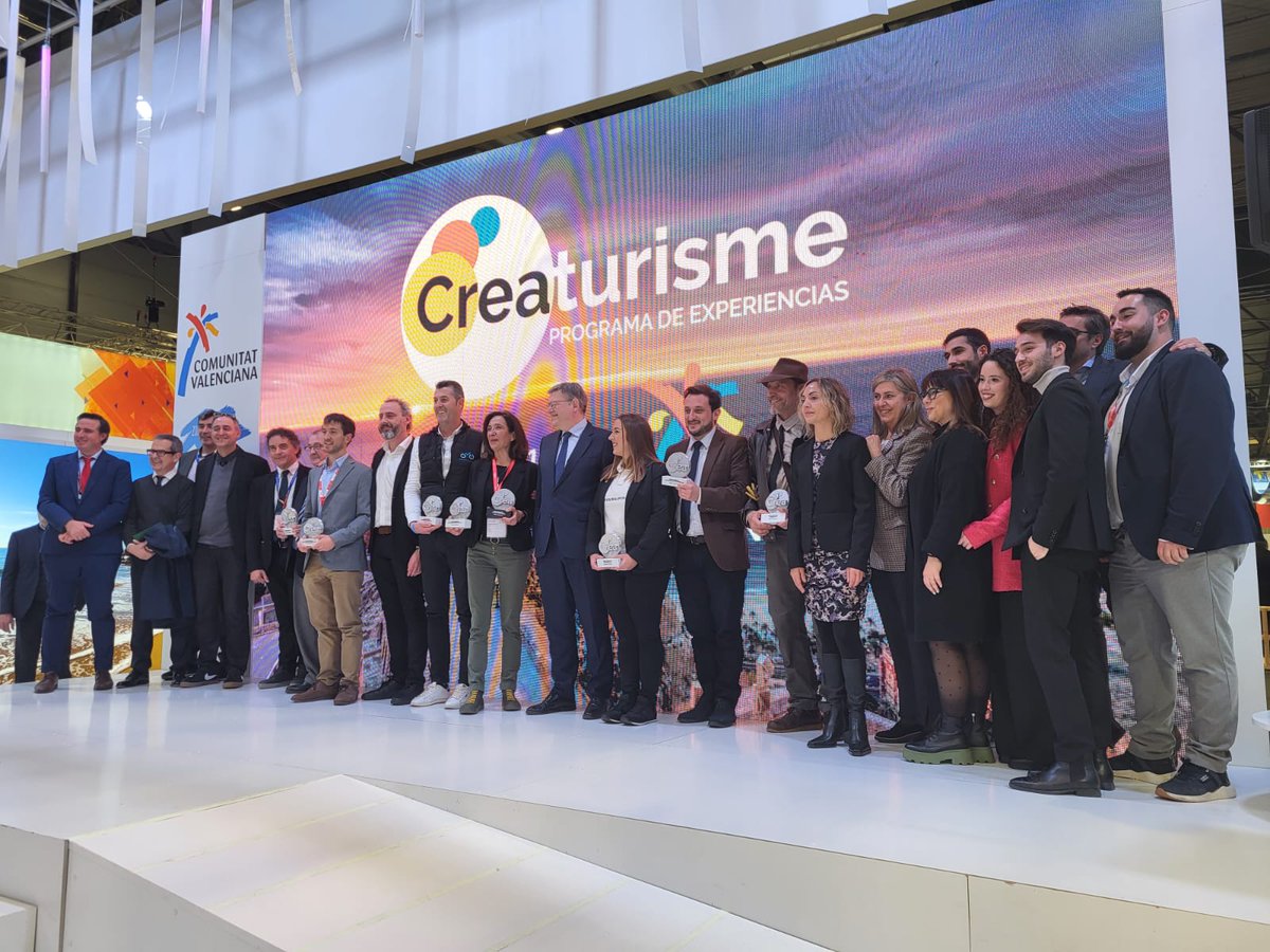 QTMariola's tweet photo. 🏆 Recibimos el premio como mejor  experiencia cultural 2022 I Premis #CREATURISME de la @c_valenciana en @fitur_madrid https://t.co/KcIiKtXcWd