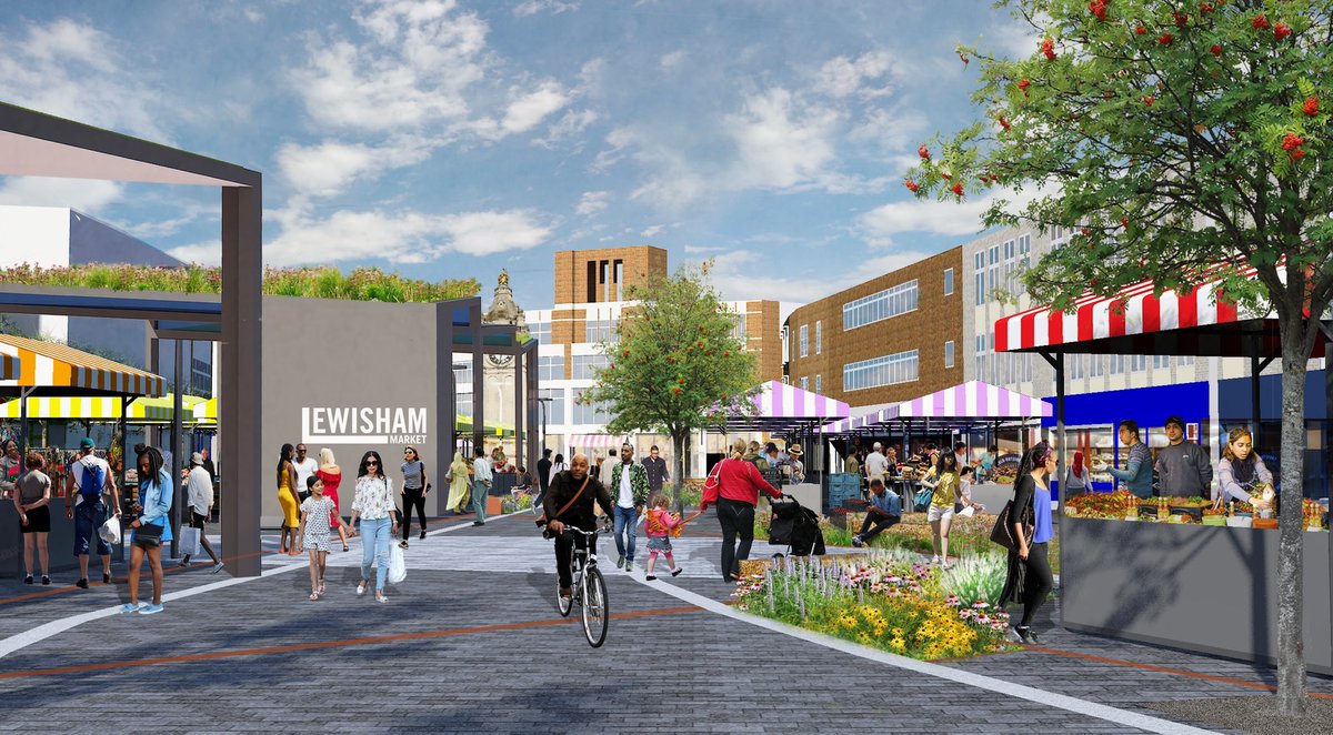 damienegan's tweet photo. Some good news - weโve secured ยฃ24m investment for Lewisham Town Centre!
Money will be used to improve the market with an all-weather canopy, a renovated library with rooftop cafe, plants and trees, refurbished clock tower, space to cycle, space to walk.
https://t.co/EomeO8vigJ https://t.co/9M1Kj2OMAQ