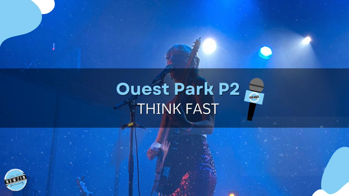 Hello !

On se retrouve aujourd'hui pour la suite de nos vidéos du <a href="/ouestpark/">NATON</a>.

Cette fois-ci pas de clip vidéo sur l'événement, mais un "think fast" avec vos artistes préférés présent lors de cet événement.

Pour voir la vidéo : youtu.be/IWy52SdF9GY