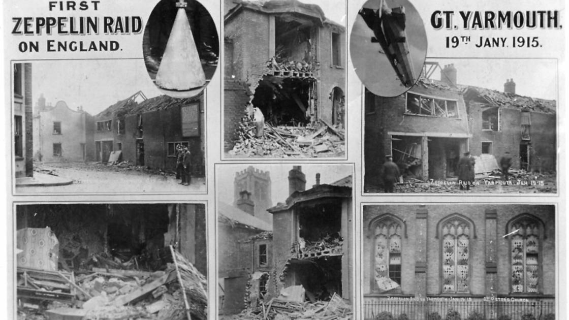 StowAero's tweet image. #OTD in 1915, as the country shivered in the #Winter chill, they faced a new enemy. Imperial Germany sent #Zeppellin airships to bomb Great Yarmouth and Kings Lynn in #Norfolk, killing more than twenty people. These raids would bring about the creation of @StowAero