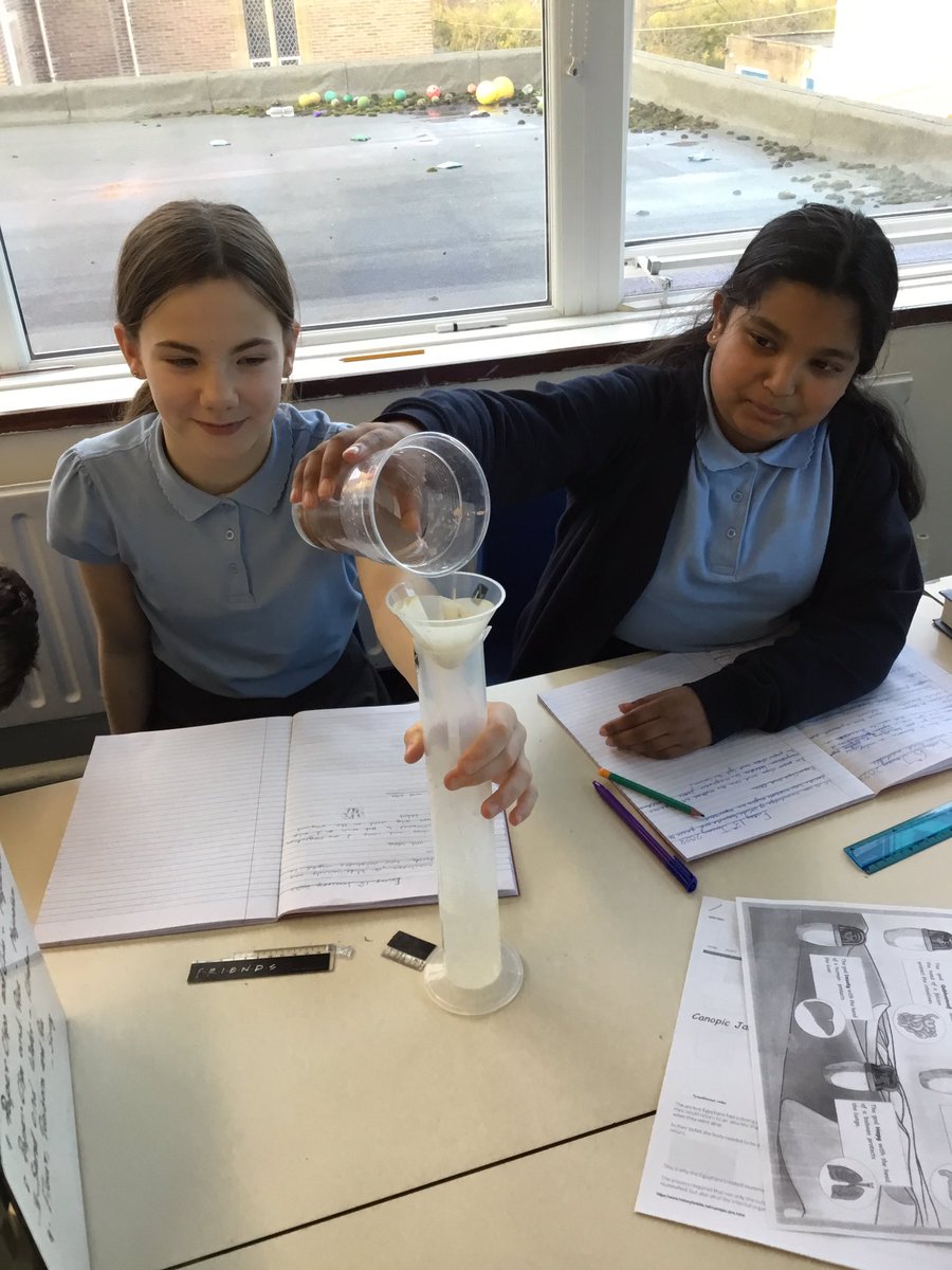 StJosephU's tweet photo. Year 6 have been separating different material by sieving, filtration, magnetism and distillation. #SJUscience https://t.co/B0SoLa2ZQx