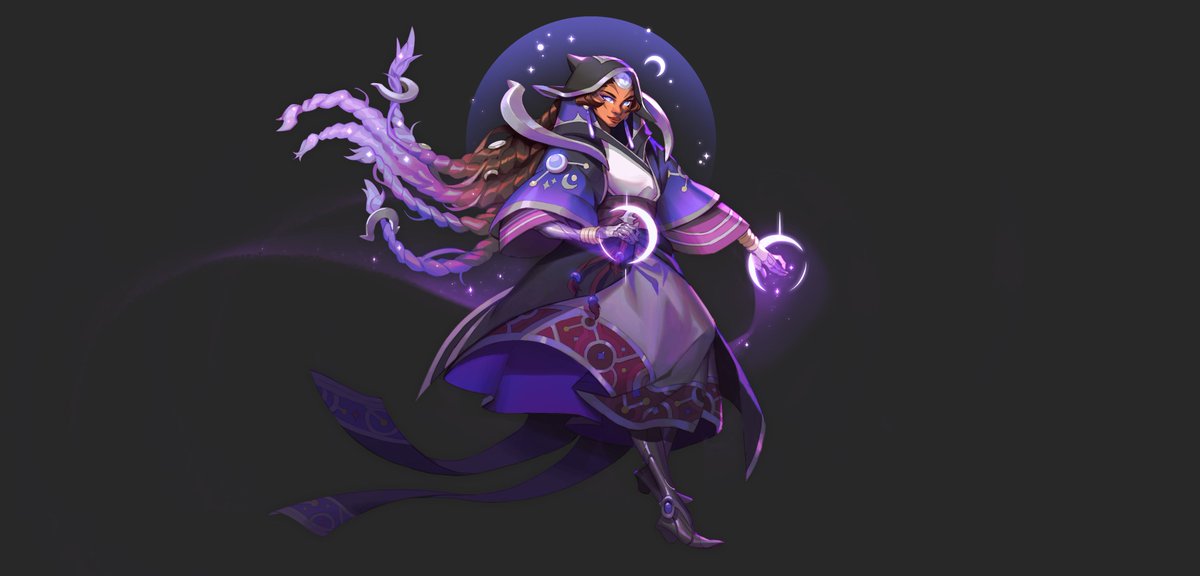Some character design I worked on recently! Her name is Rana ✨💜 