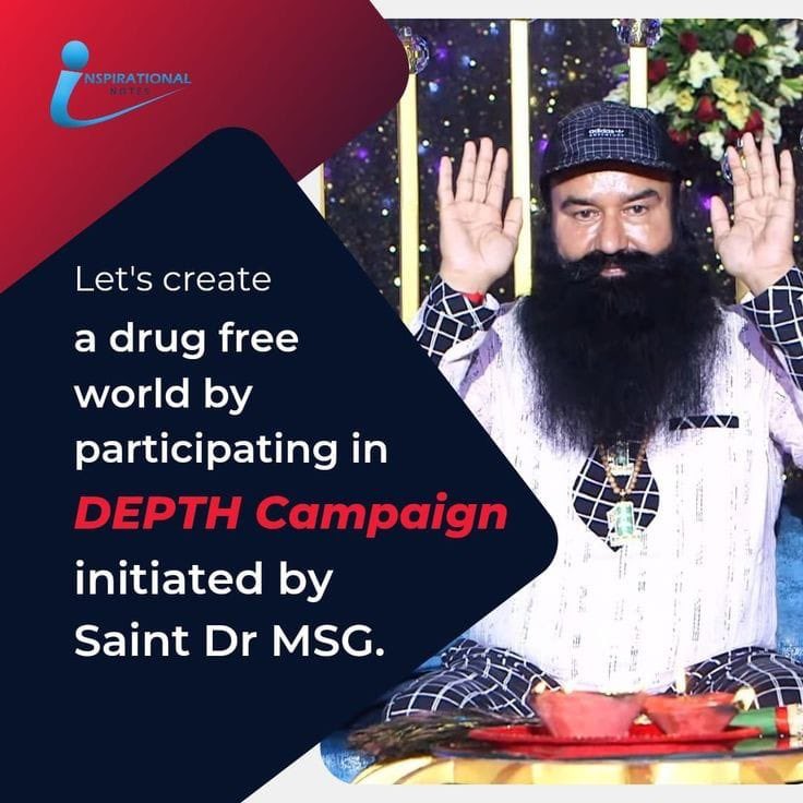 Alish96780894's tweet photo. #DrugFreeYouth और देश के सपने को पूरा करने के लिए #OnlineGurukul में Saint MSG ने #DepthCampaign शुरू किया।#DeraSachaSauda के अनुयायी #AntiDrugCampaign,#Deepth द्वारा लोगों को जागरूक कर रहे हैं
#QuitDrugStayHealth&
#SayNoToDrug,वे #DrugFreeSociety बनाने में योगदान दे रहे हैं https://t.co/4jCmXdZWI6