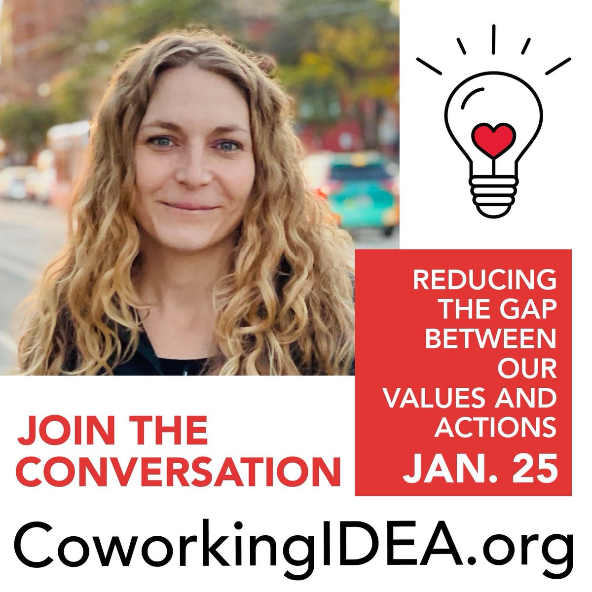 Coworking IDEA Project (@coworkingidea) on Twitter photo This month’s Coworking IDEA Challenge is to reduce the gap between your #values & actions. Take the challenge & join us online Jan. 25 to discuss your commitments. All are welcome! This IDEA challenge is hosted by <a href="/AshleyProctor/">Ashley Proctor</a> of <a href="/CBlueprint/">Creative Blueprint</a> #inclusion #collaboration #coworking This month’s Coworking IDEA Challenge is to reduce the gap between your #values & actions. Take the challenge & join us online Jan. 25 to discuss your commitments. All are welcome! This IDEA challenge is hosted by <a href="/AshleyProctor/">Ashley Proctor</a> of <a href="/CBlueprint/">Creative Blueprint</a> #inclusion #collaboration #coworking