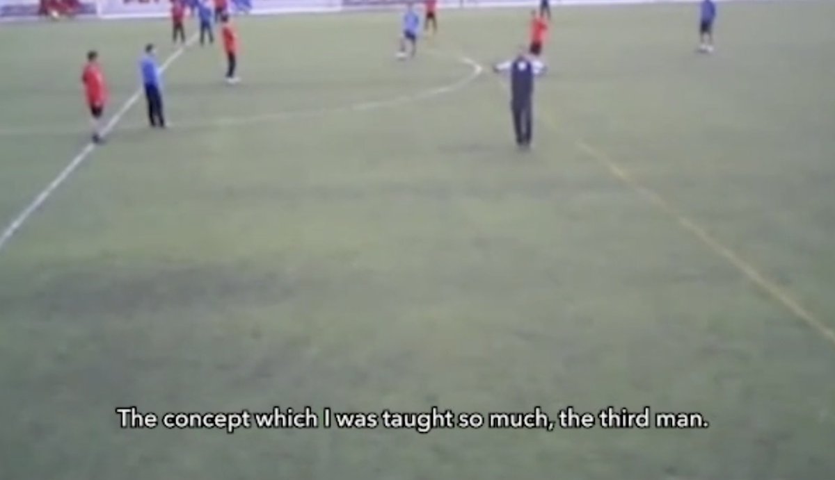 IJaSport's tweet photo. In 2007 a young Pep Guardiola gave a masterclass to a group of aspiring coaches. 

Fortunately for us, someone was smart enough to film it.

What Pep discussed that day you can still see in his teams 15 years later.

Here's what he discussed 🧵👇 https://t.co/11JoBs7kl5