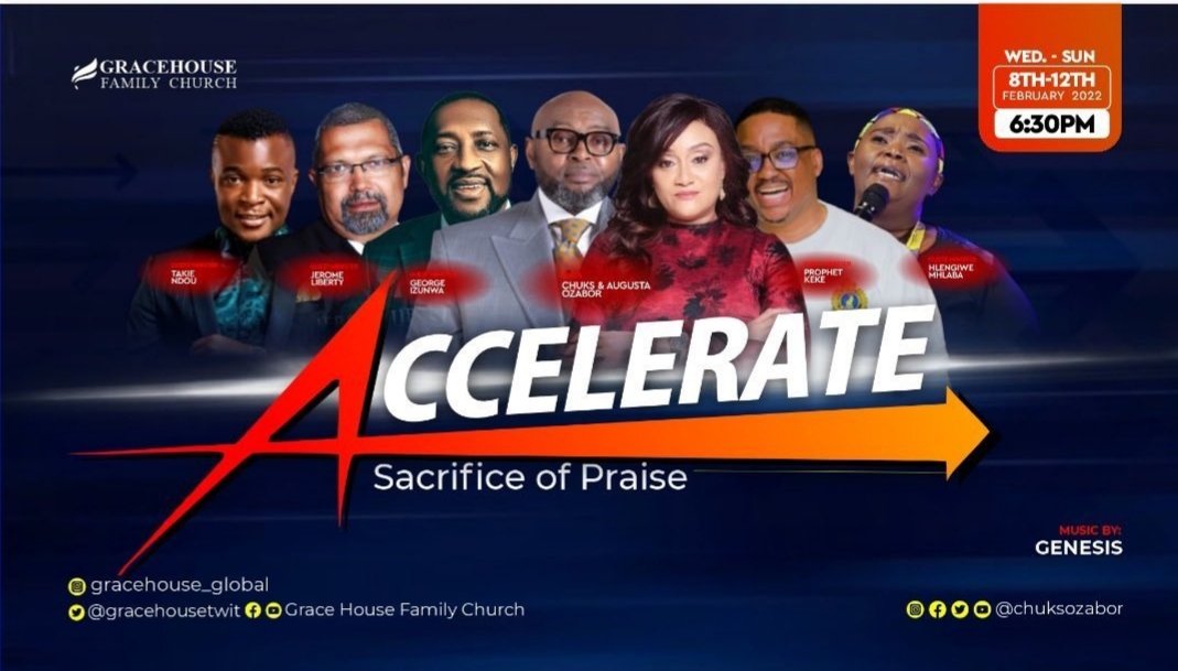 Oh we ain't finished! Next month! Let's go!!!! @gracehousetwit @chuksozabor

🗓 Mark your calendars folks! Next level anointing! 💃🏽💃🏽💃🏽

'They go from strength to strength' #Accelerate #sacrificeofpraise2023

#covenantblessings #7yearsofplenty