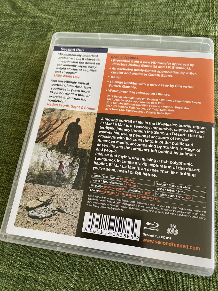 PatrickJGamble's tweet image. Really loved writing the booklet essay for this @SecondRunDVD Blu-ray release of Joshua Bonnetta and J.P. Sniadecki’s El Mar La Mar. Can’t wait to watch it again.