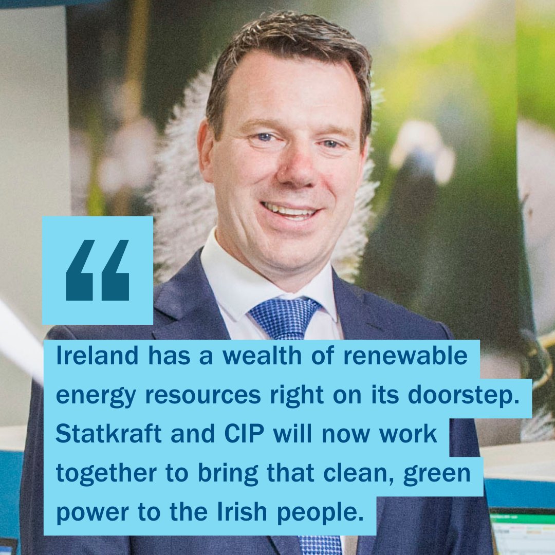 We're so excited to be working together with @CIP_Copenhagen to develop 2.2GW of #offshorewind in Ireland 🇮🇪

"This will bring clean, green power to the Irish people," says our MD <a href="/kvnodonovan/">Kevin O Donovan</a> 🙌

Read more: statkraft.com/newsroom/news-…

#cleanenergy #EnergyTransition