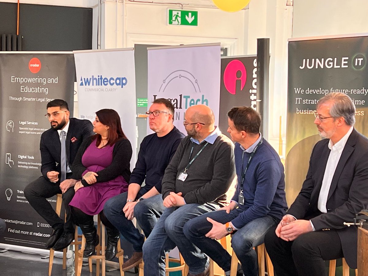 rradar_official's tweet photo. Great to be part of another inspiring LeedsLegalTech event today, focusing on the #digitaltransformation of #lawfirms. Our CEO Gary Gallen shared his perspective and experiences in building rradar, highlighting the strategic importance of technology adoption for every business. https://t.co/5OT1iZGCQN