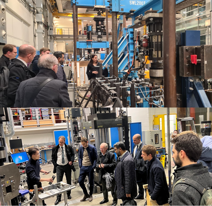 It was a pleasure to host the President of The @IStructE @Matty_By yesterday, along with members of the North Thames Regional Group. We had the chance to show them ongoing work in the lab and it was inspiring to hear Matt's vision for the Institution in his inaugural address!