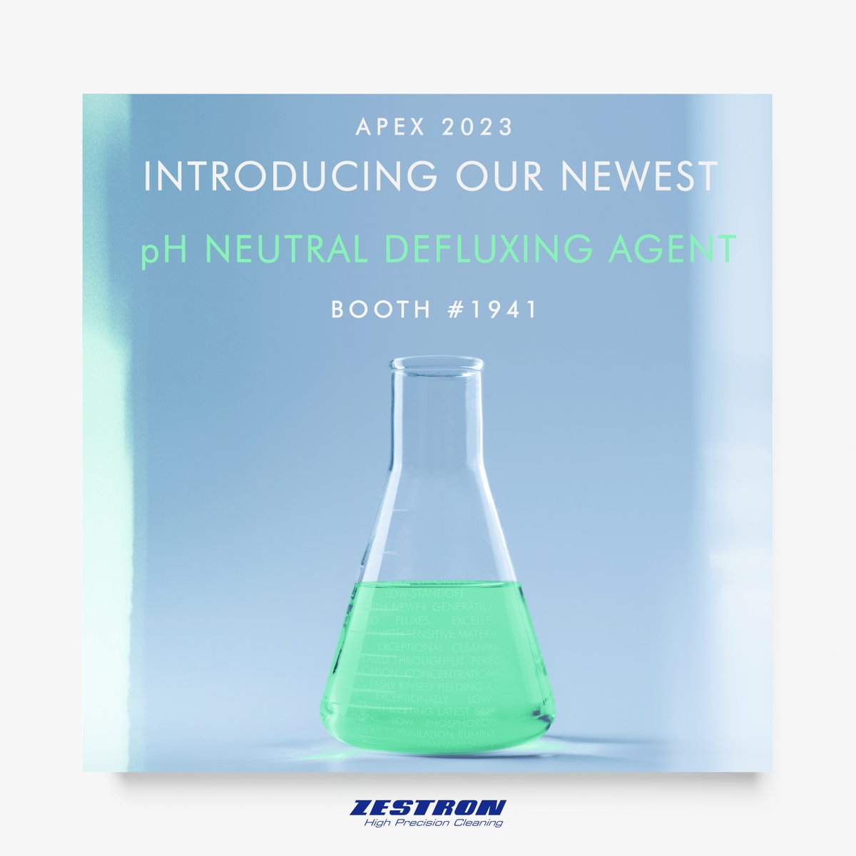 The revolution continues! Join ZESTRON at booth #1941 at APEX next week to learn more about our brand new defluxing agent! 

hubs.la/Q01xqJBs0