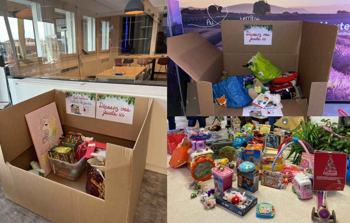 #SOLIDARITE 🙏
Nos coéquipier(e)s ont donné des jouets pour les enfants défavorisés du #territoire.
Plus de 600 jouets ont été récoltés ! Merci à toutes et tous pour votre générosité ! 👏👏👏
Un énorme MERCI au Secours Pop qui vont les redistribuer 🎁
#EnsembleOnYArrivera